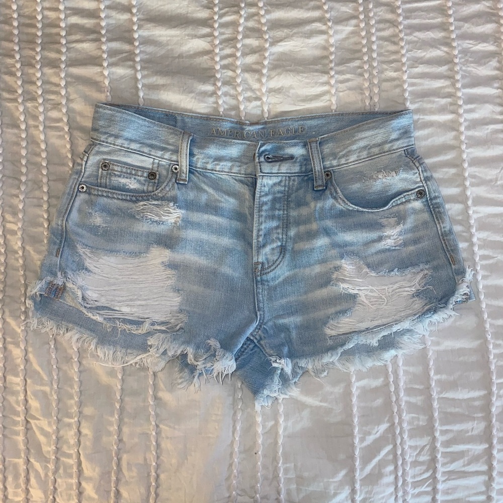 American Eagle Mid-Rise Jean Shorts
